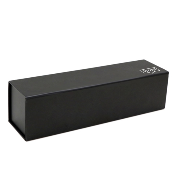 Champagne Bottle Gift Box - Matt Black with Magnetic Closing Lid Thumbnail